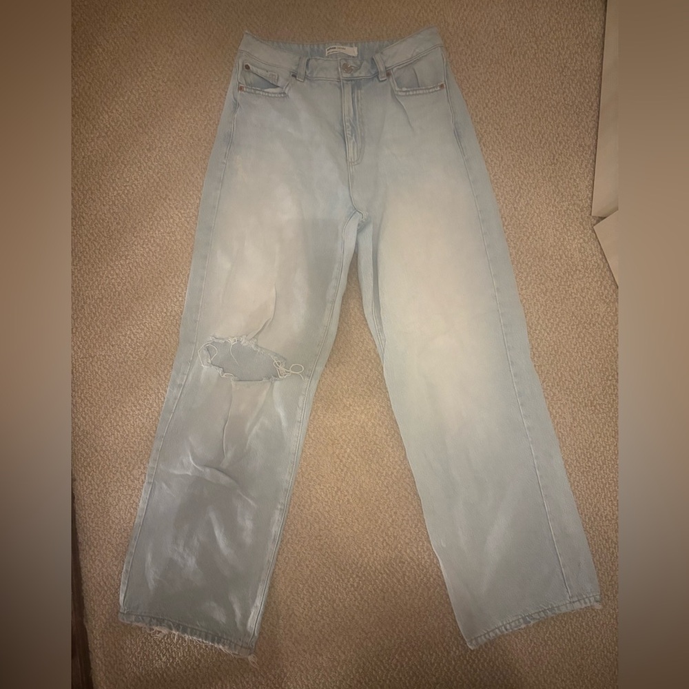 Garage Wide Leg Light Blue Jeans